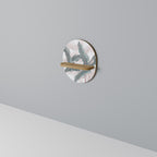 DELICATE BLISS Prateleira Oval Decorativa em Efeito Carvalho