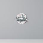 DELICATE BLISS Round Art Shelf In Black Finish