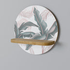 DELICATE BLISS Prateleira Redonda Decorativa em Efeito Carvalho