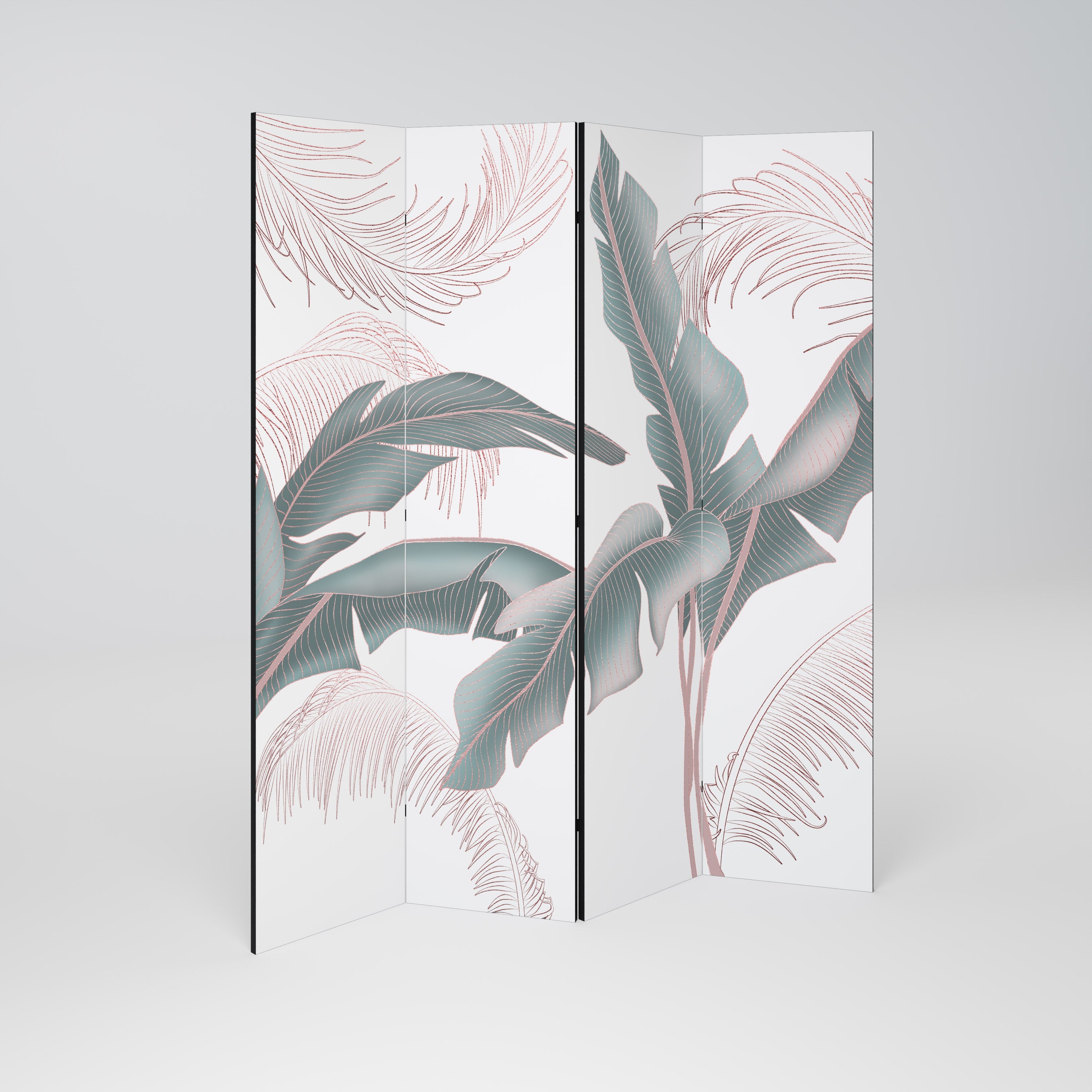DELICATE BLISS Decorative 4-Panel Room Divider