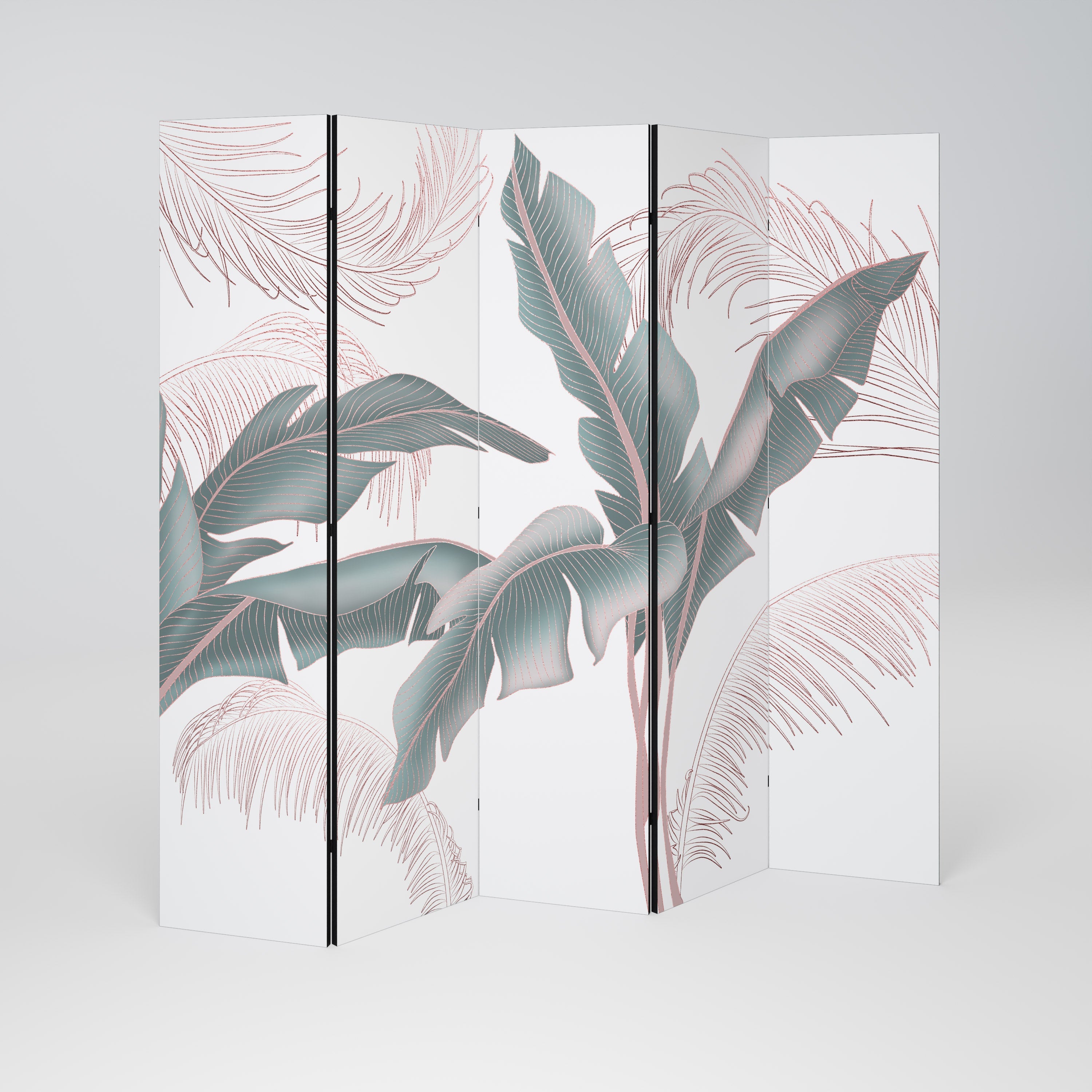 DELICATE BLISS Decorative 5-Panel Room Divider