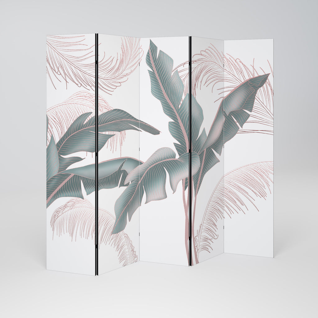 DELICATE BLISS Decorative 5-Panel Room Divider