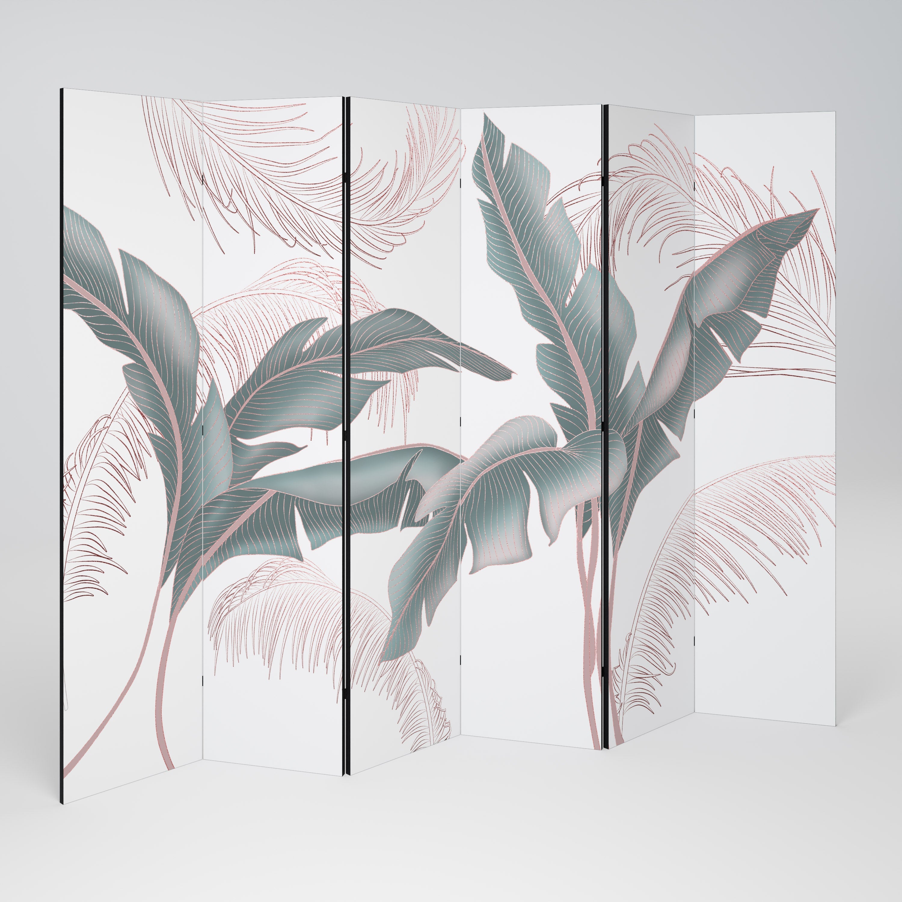 DELICATE BLISS Decorative 6-Panel Room Divider