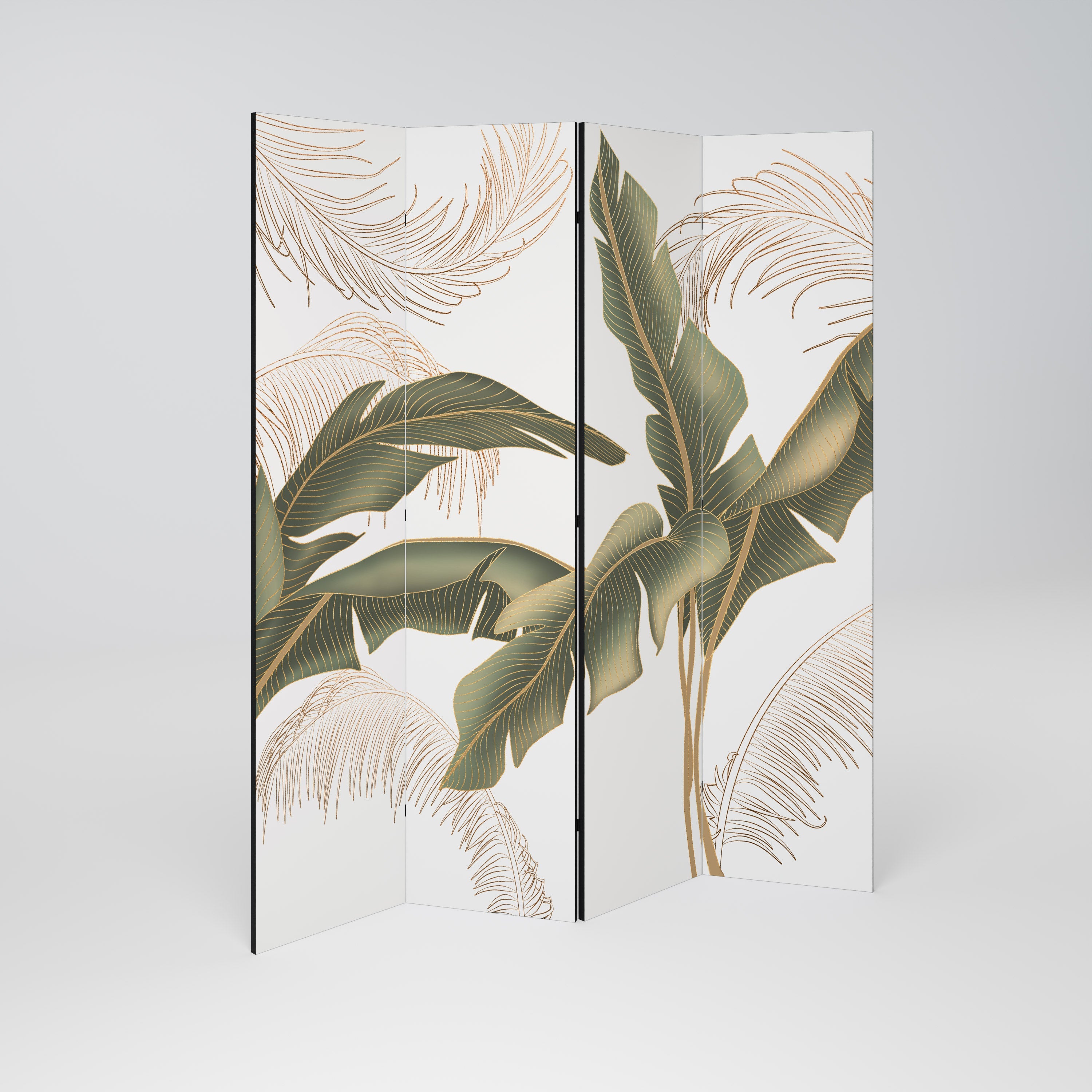 SUBTLE CHARM Decorative 4-Panel Room Divider