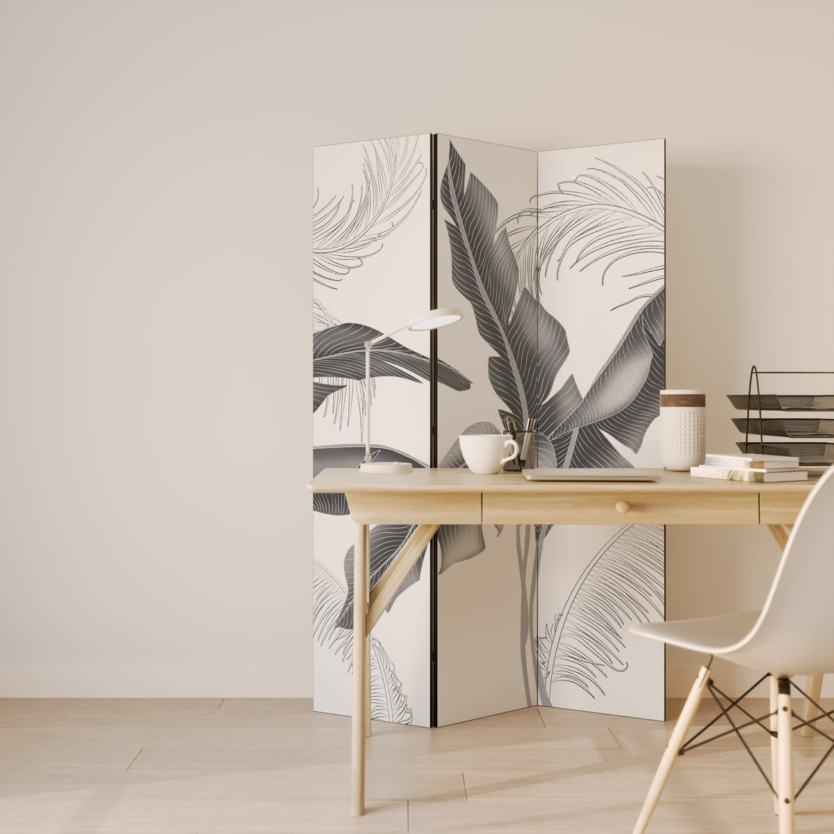 CALM ALLURE Biombo de 3 Painéis