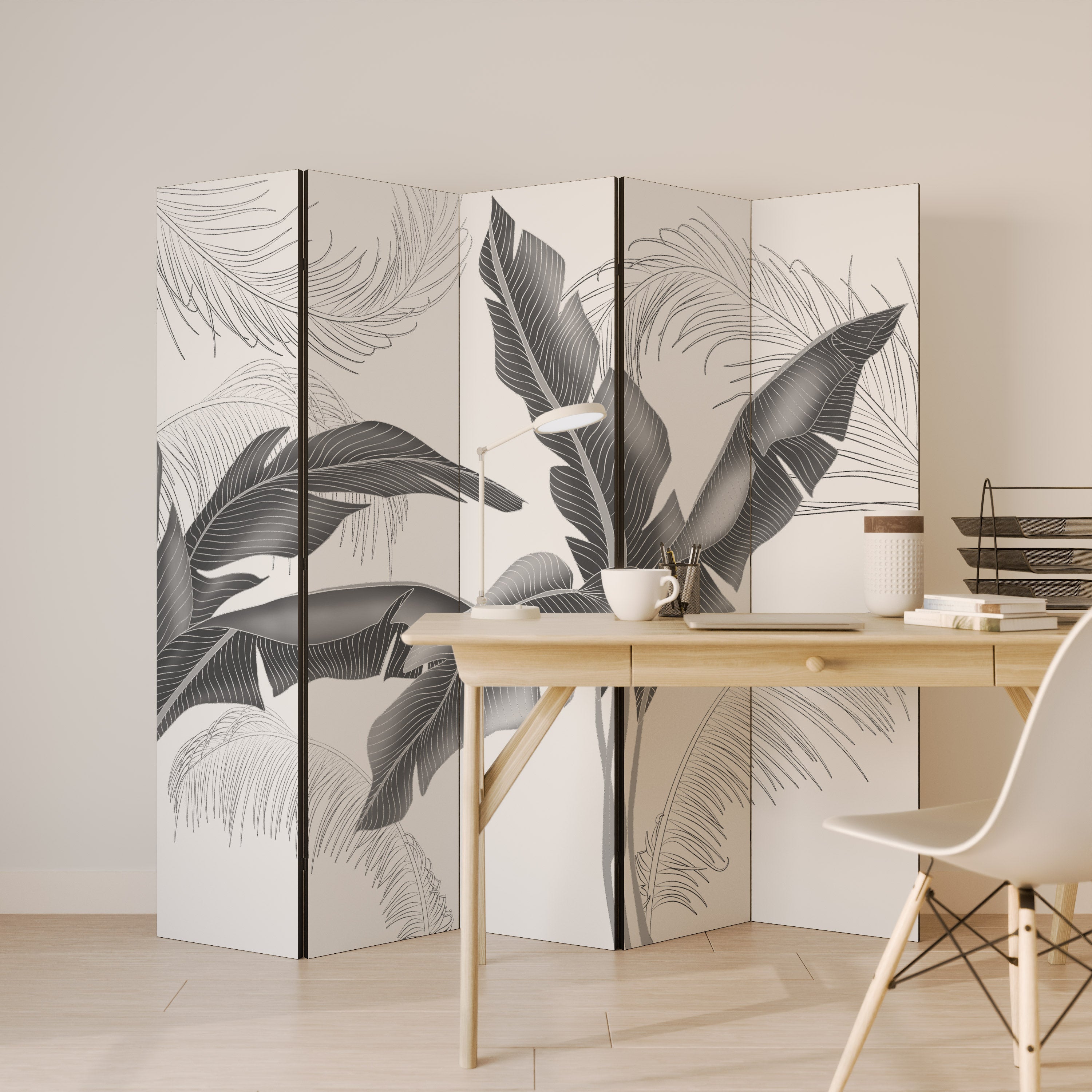 CALM ALLURE Biombo de 5 Painéis