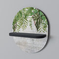 URBAN TROPICS Prateleira Oval Decorativa em Acabamento Preto