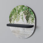 URBAN TROPICS Prateleira Oval Decorativa em Acabamento Preto