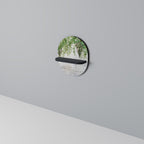 URBAN TROPICS Prateleira Oval Decorativa em Acabamento Preto