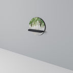 URBAN TROPICS Prateleira Redonda Decorativa em Acabamento Preto