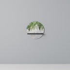 URBAN TROPICS Prateleira Redonda Decorativa em Acabamento Preto