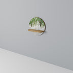 URBAN TROPICS Prateleira Redonda Decorativa em Efeito Carvalho