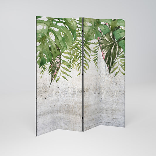 URBAN TROPICS Biombo de 4 Painéis