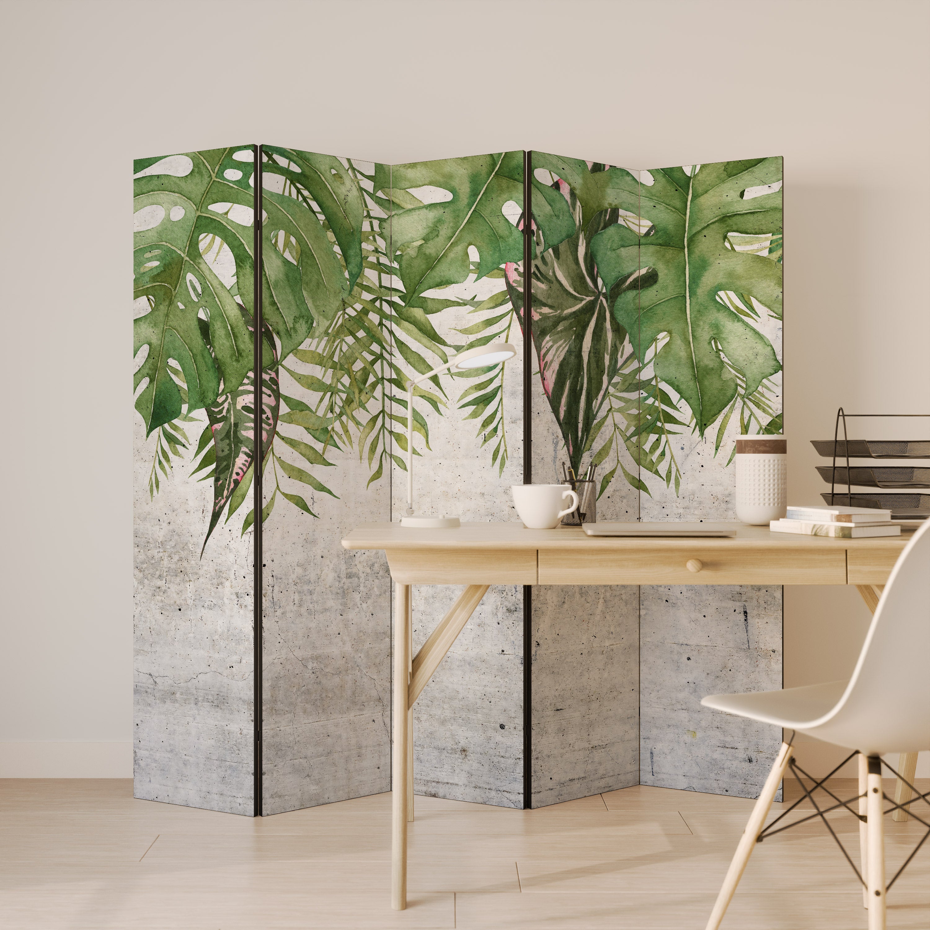 URBAN TROPICS Biombo de 5 Painéis