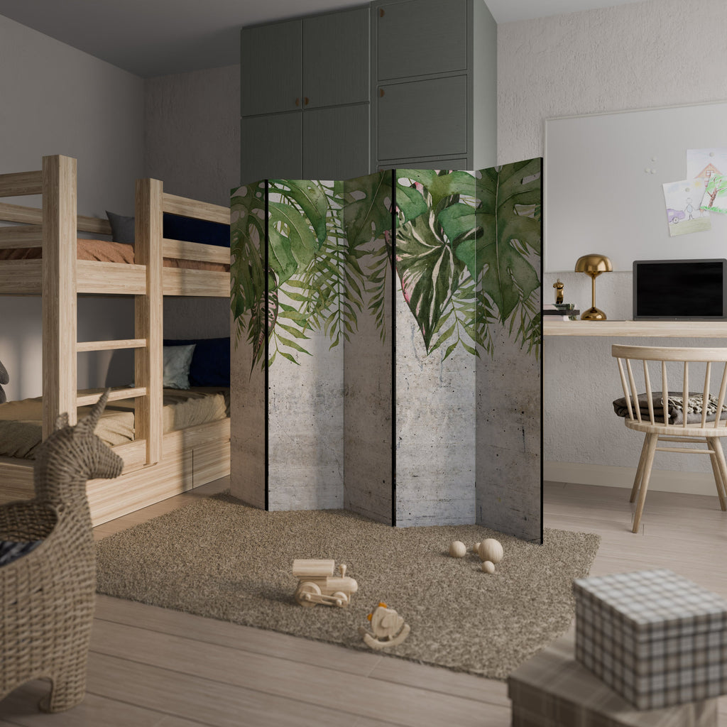 URBAN TROPICS Biombo Decorativo de 5 Painéis