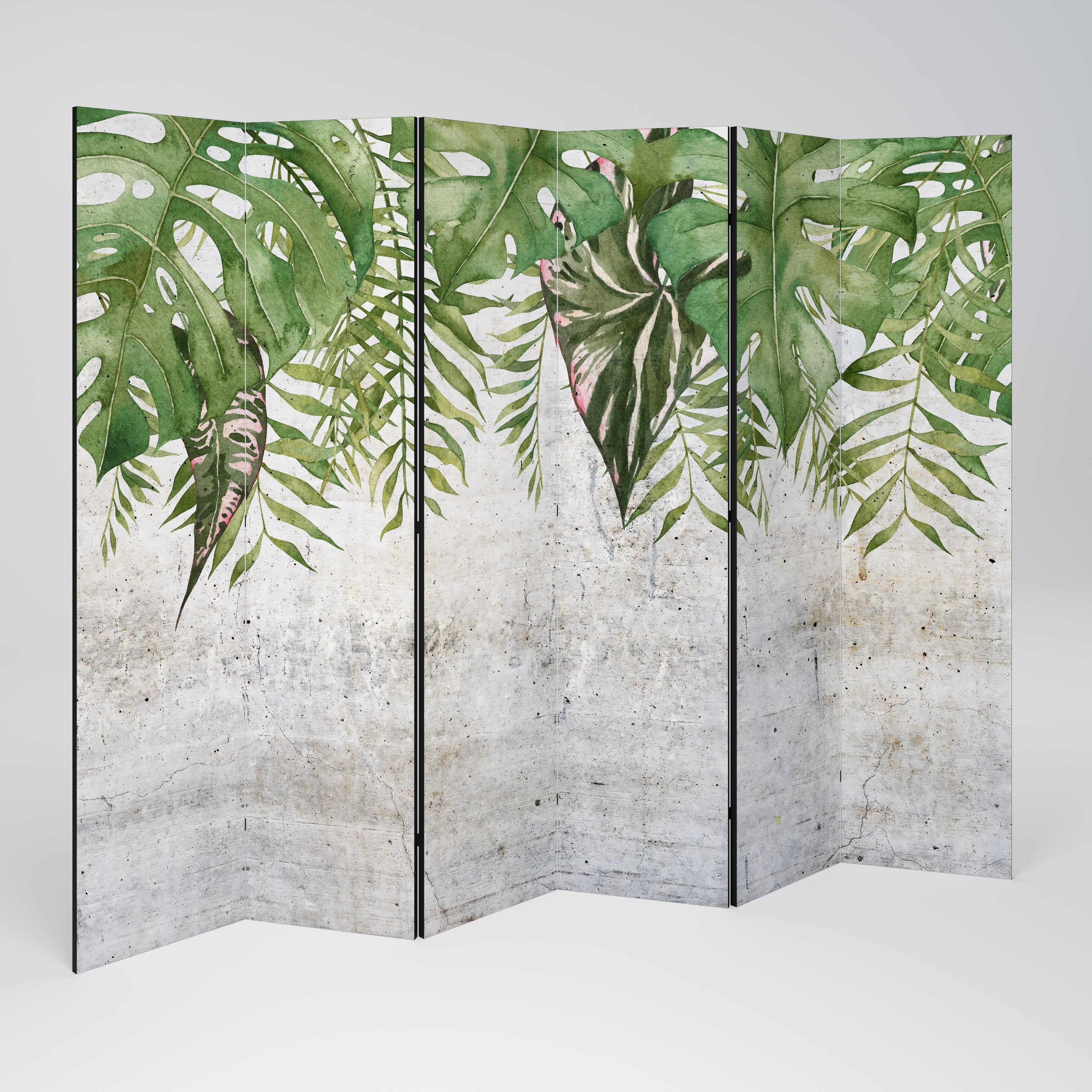 URBAN TROPICS Decorative 6-Panel Room Divider