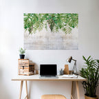 URBAN TROPICS Peel and Stick Horizontal Poster