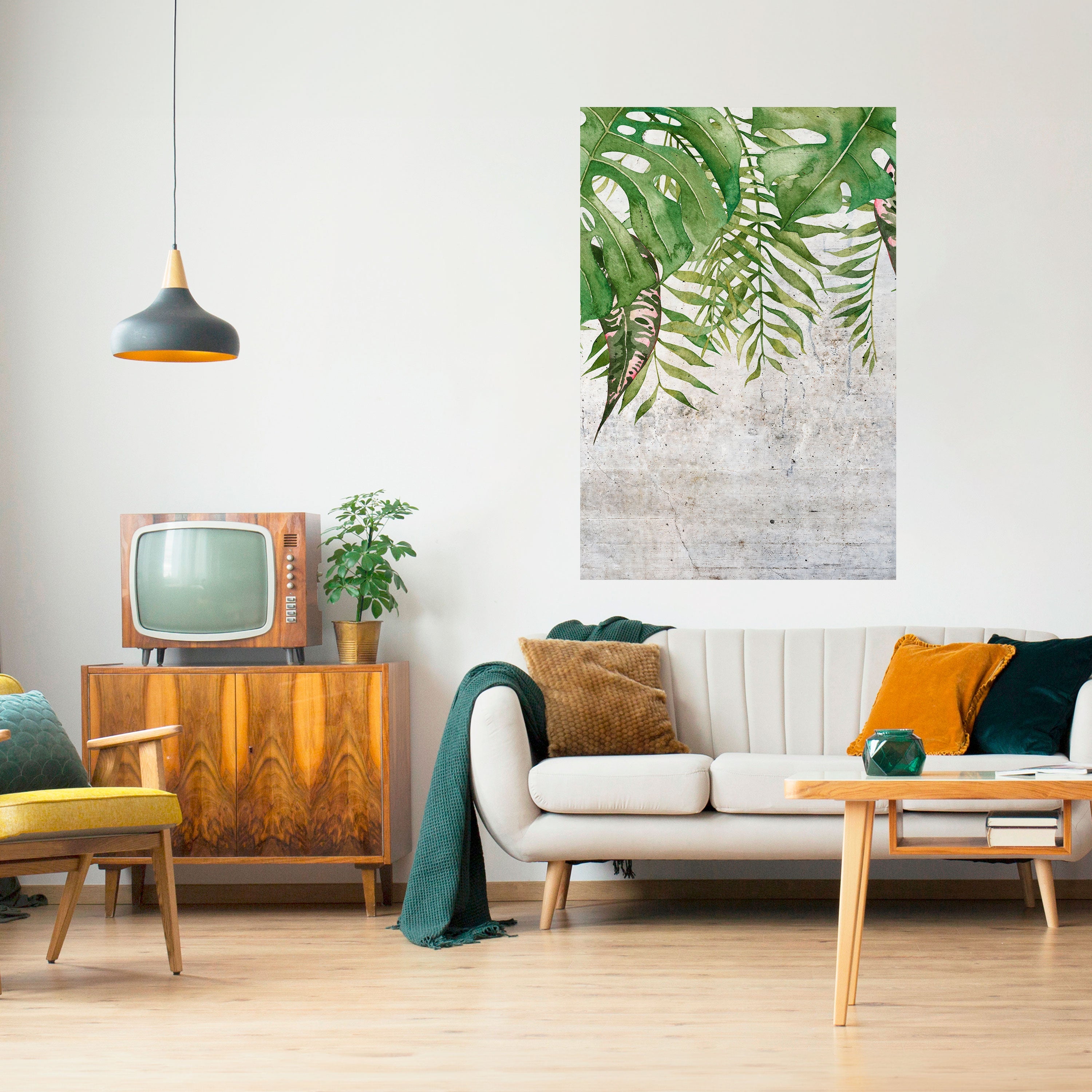 URBAN TROPICS Poster Vertical Autocolante