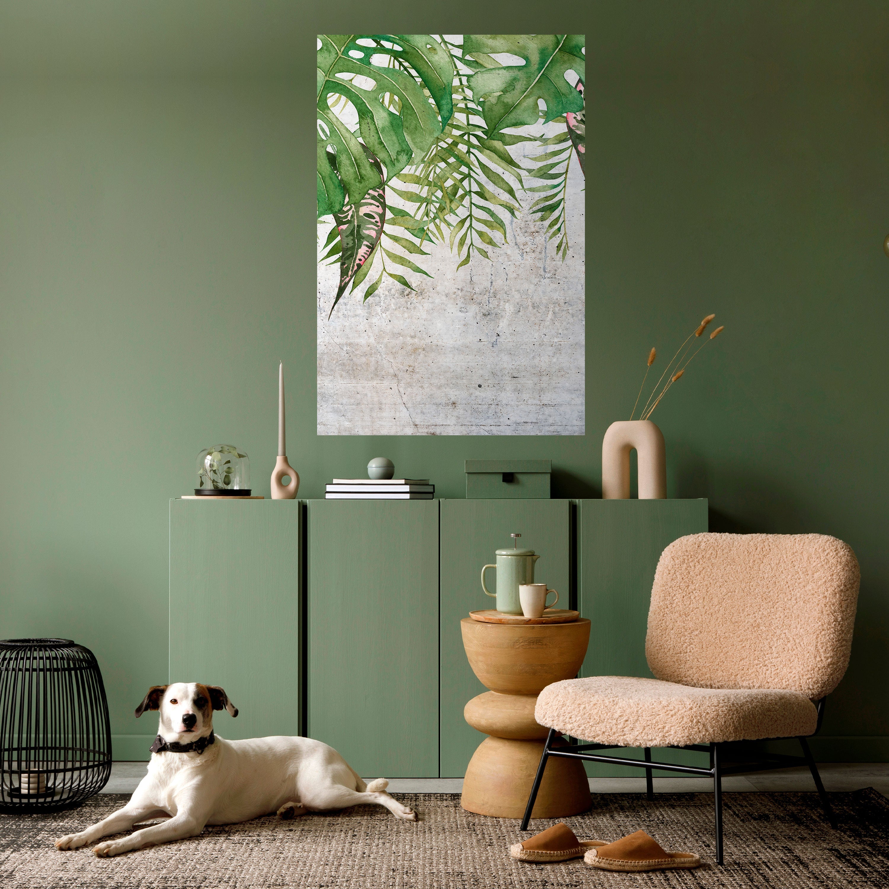 URBAN TROPICS Poster Vertical Autocolante