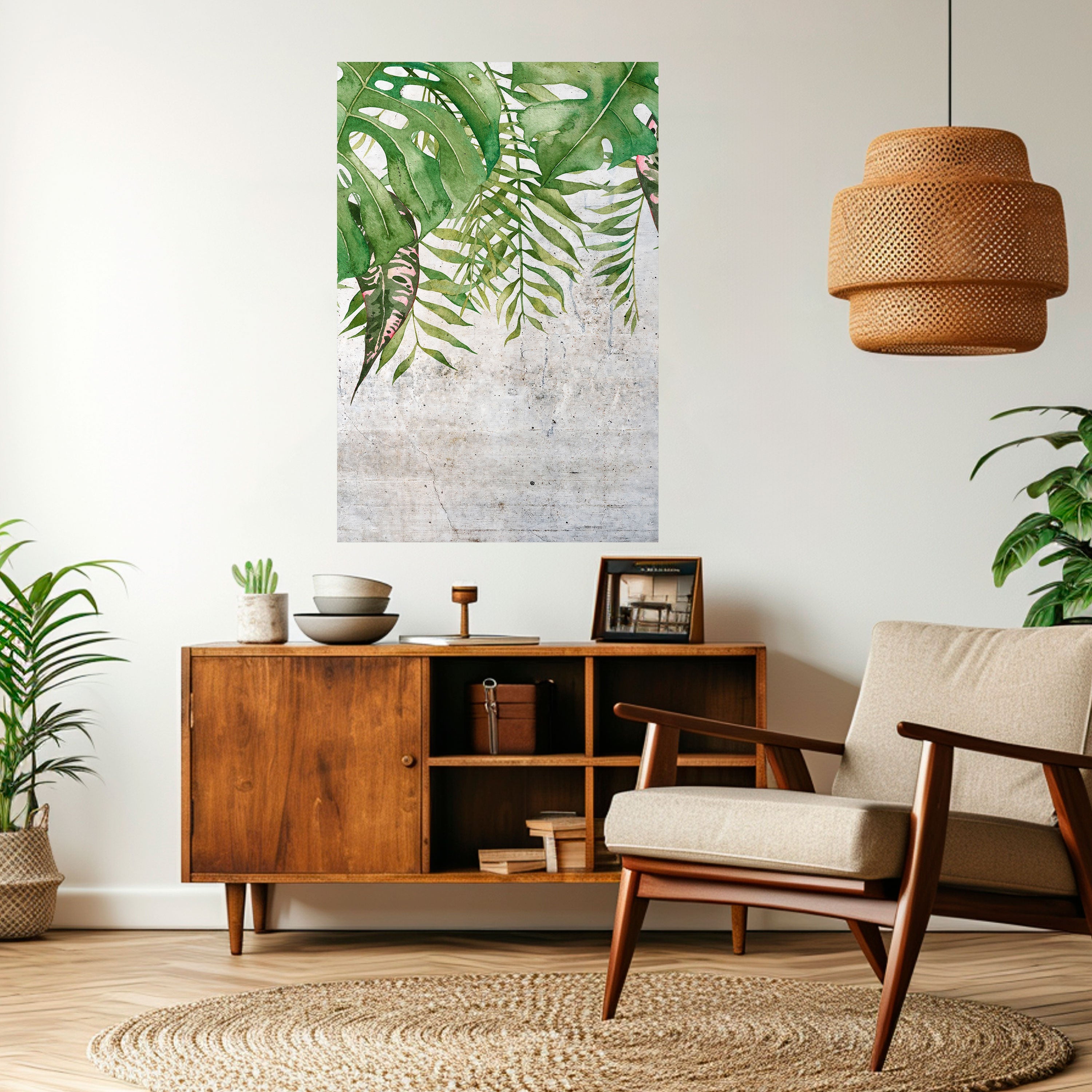 URBAN TROPICS Poster Vertical Autocolante