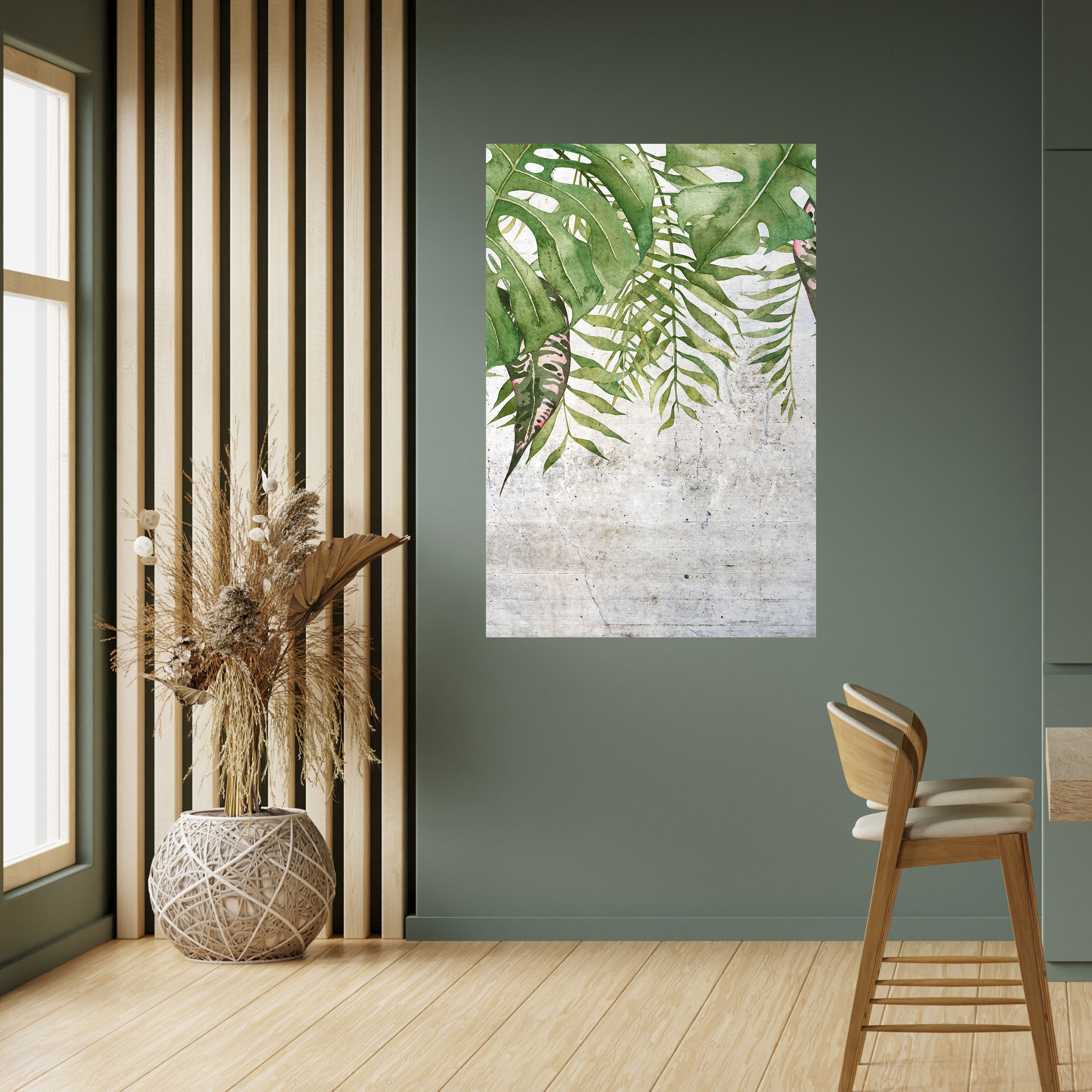 URBAN TROPICS Poster Vertical Autocolante