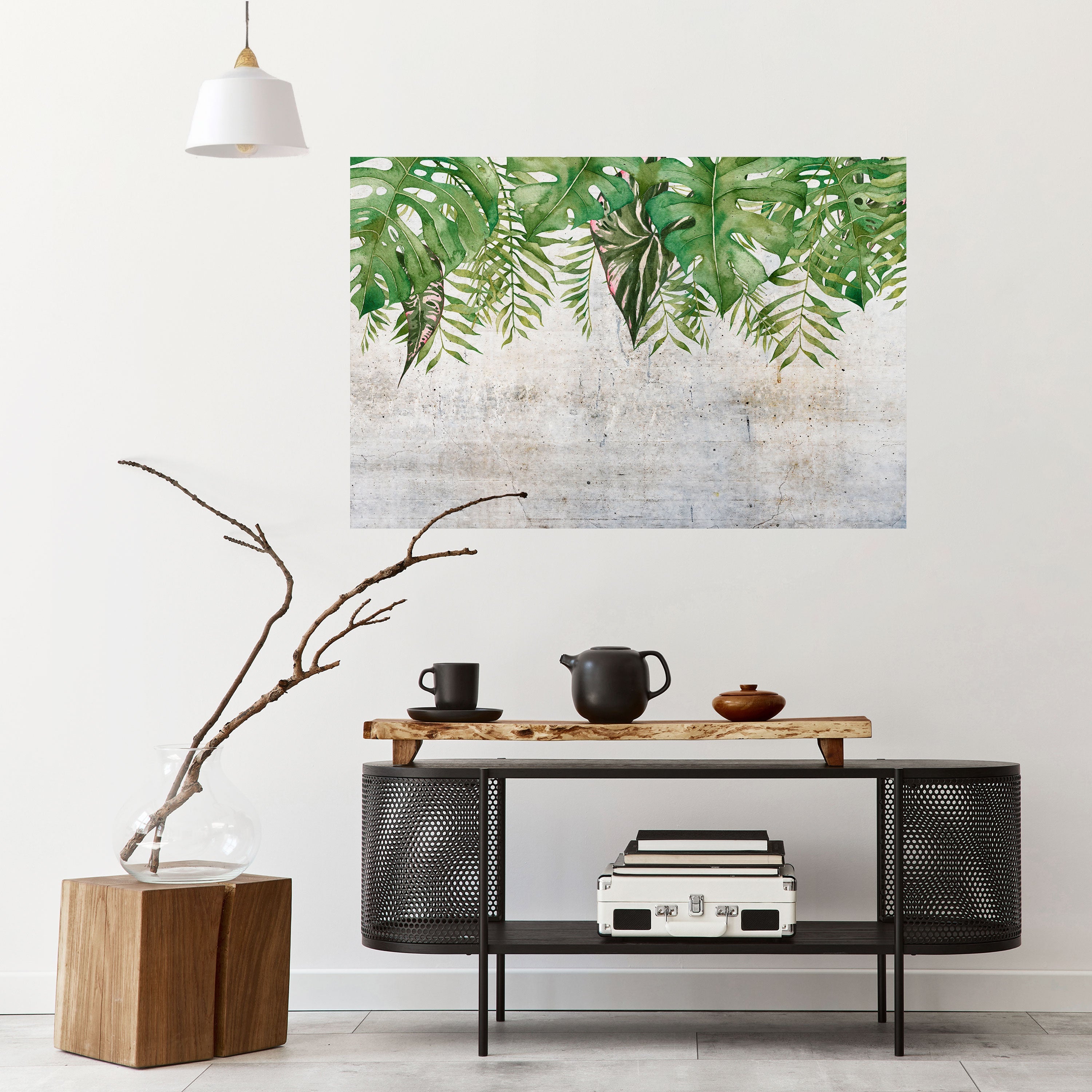URBAN TROPICS Peel and Stick Horizontal Poster