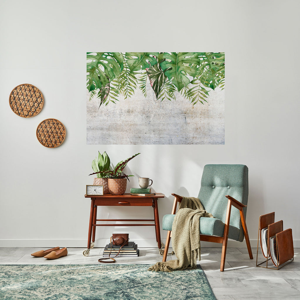 URBAN TROPICS Peel and Stick Horizontal Poster
