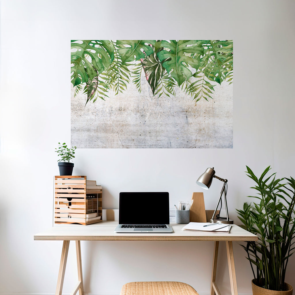 URBAN TROPICS Peel and Stick Horizontal Poster