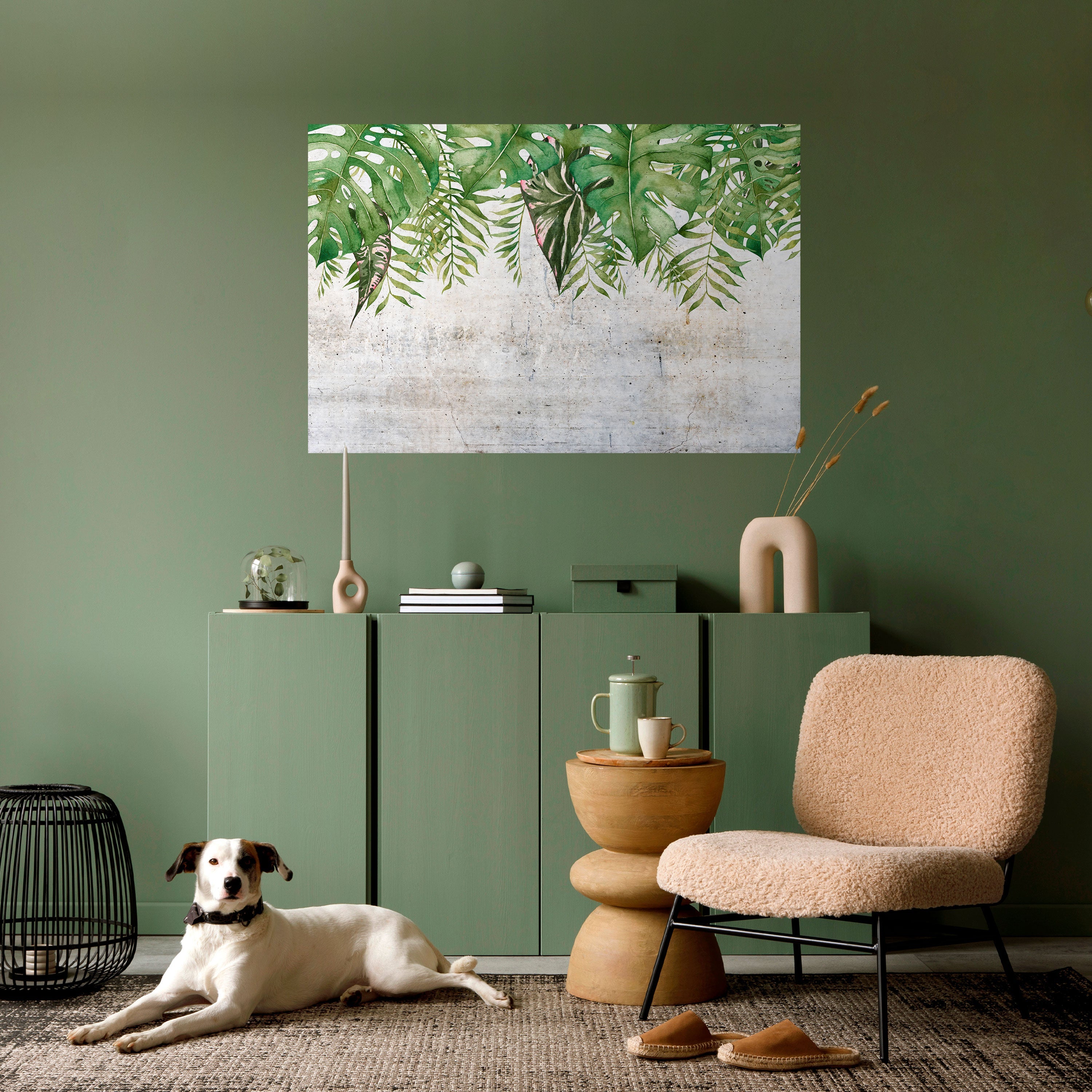 URBAN TROPICS Peel and Stick Horizontal Poster