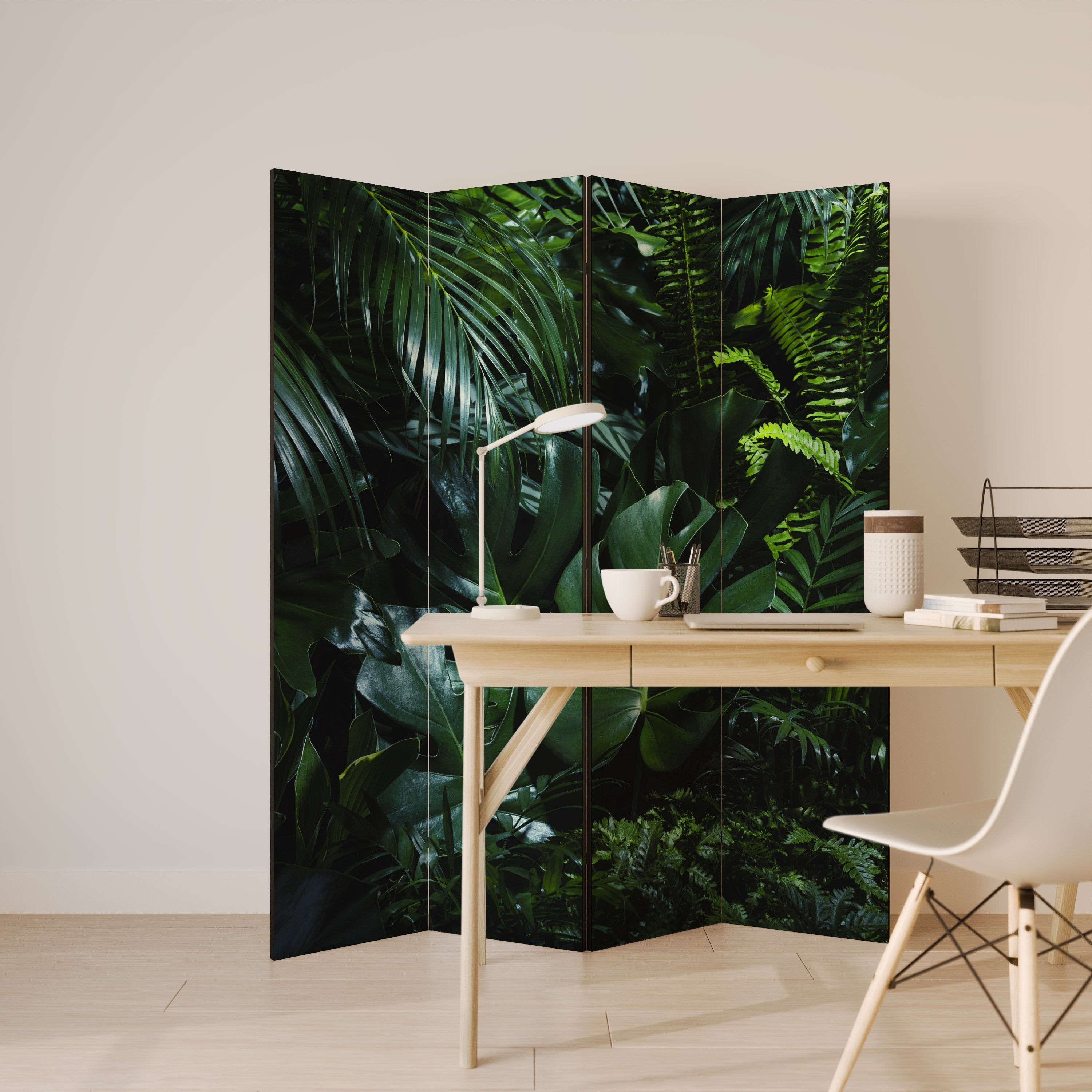 NATURE'S CLANDESTINE REVERIE Decorative 4-Panel Room Divider