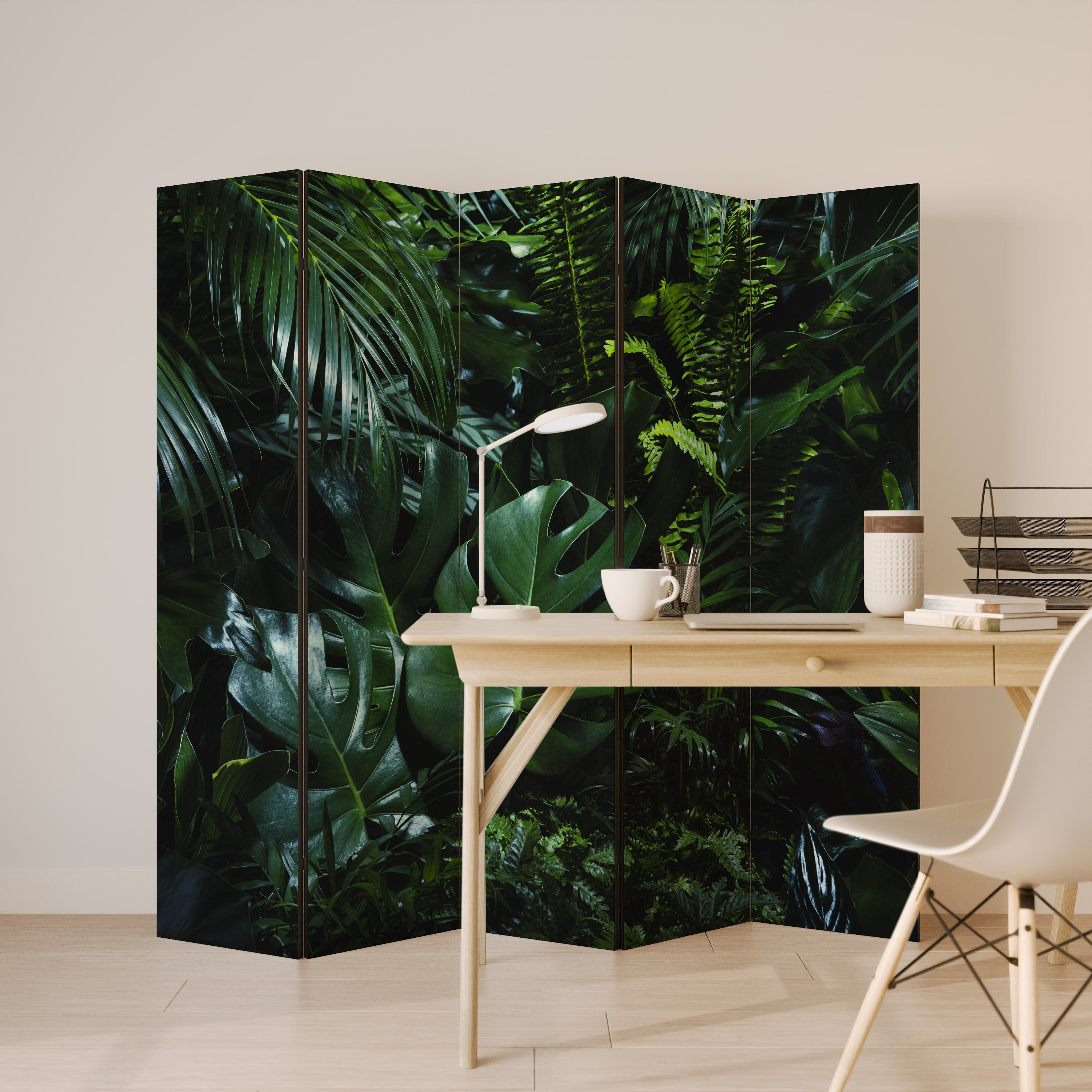NATURE'S CLANDESTINE REVERIE Decorative 5-Panel Room Divider