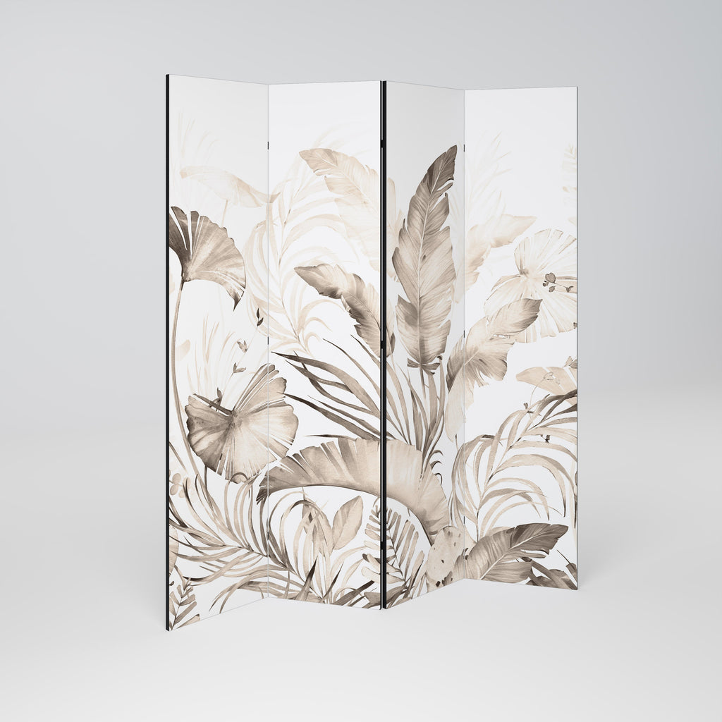 WILD TENDERNESS Decorative 4-Panel Room Divider