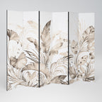 WILD TENDERNESS Decorative 6-Panel Room Divider