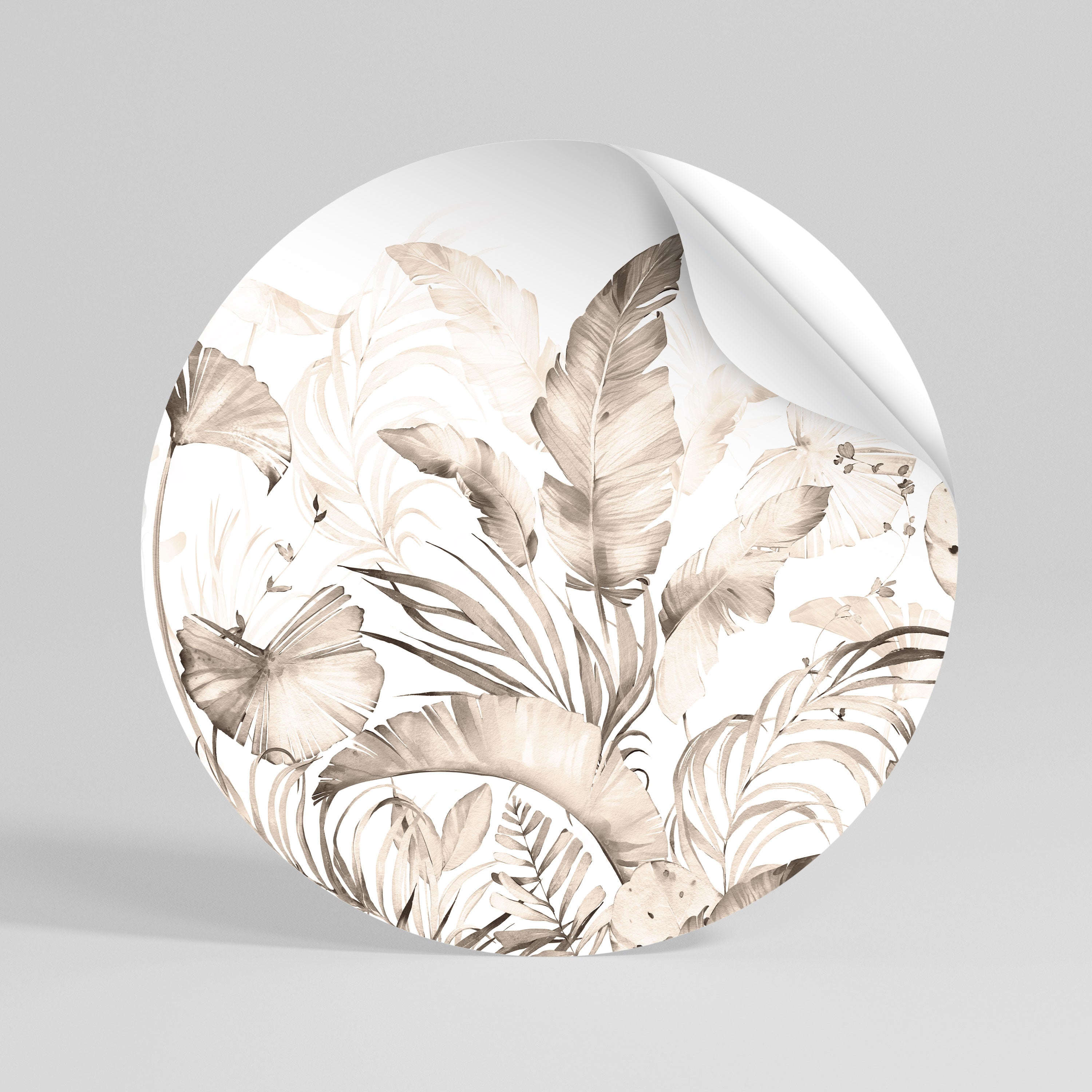 WILD TENDERNESS Peel and Stick Round Sticker