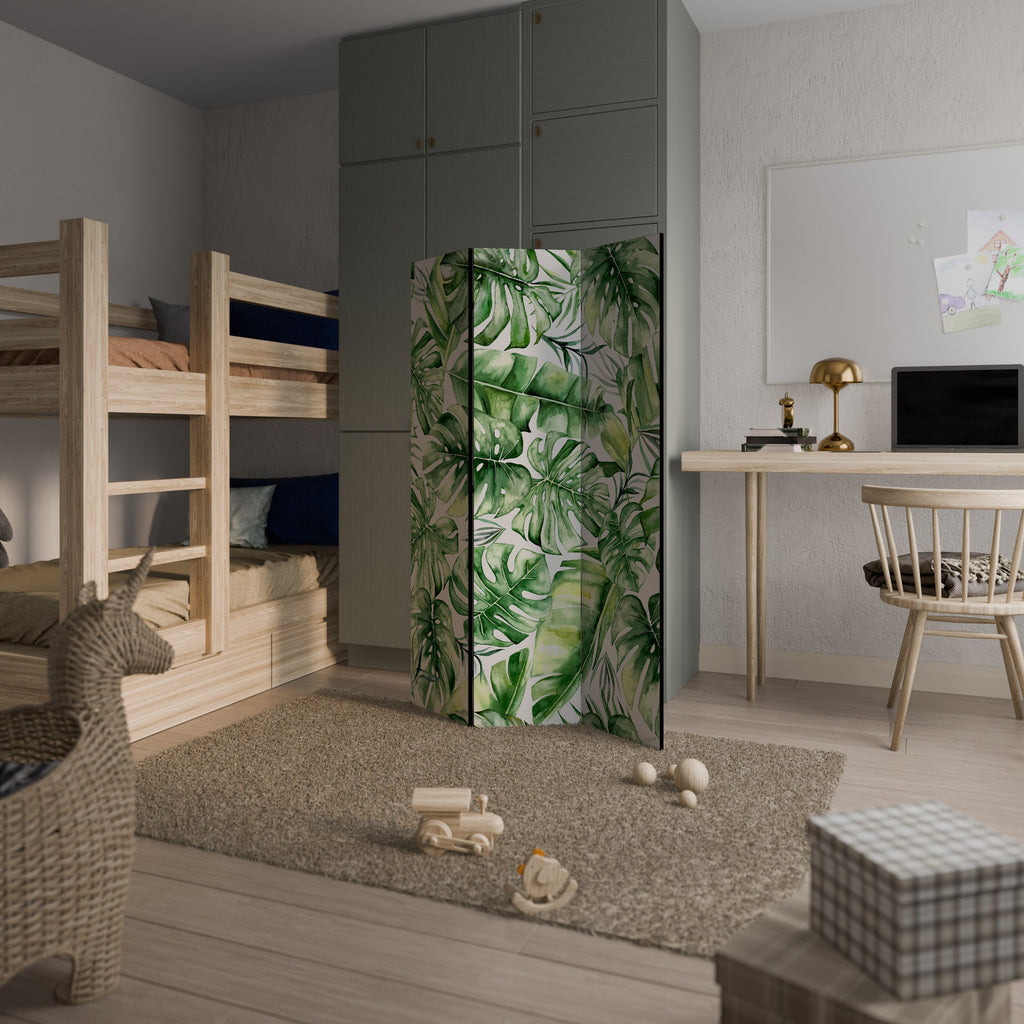 NATURE'S CANVAS Biombo Decorativo de 3 Painéis