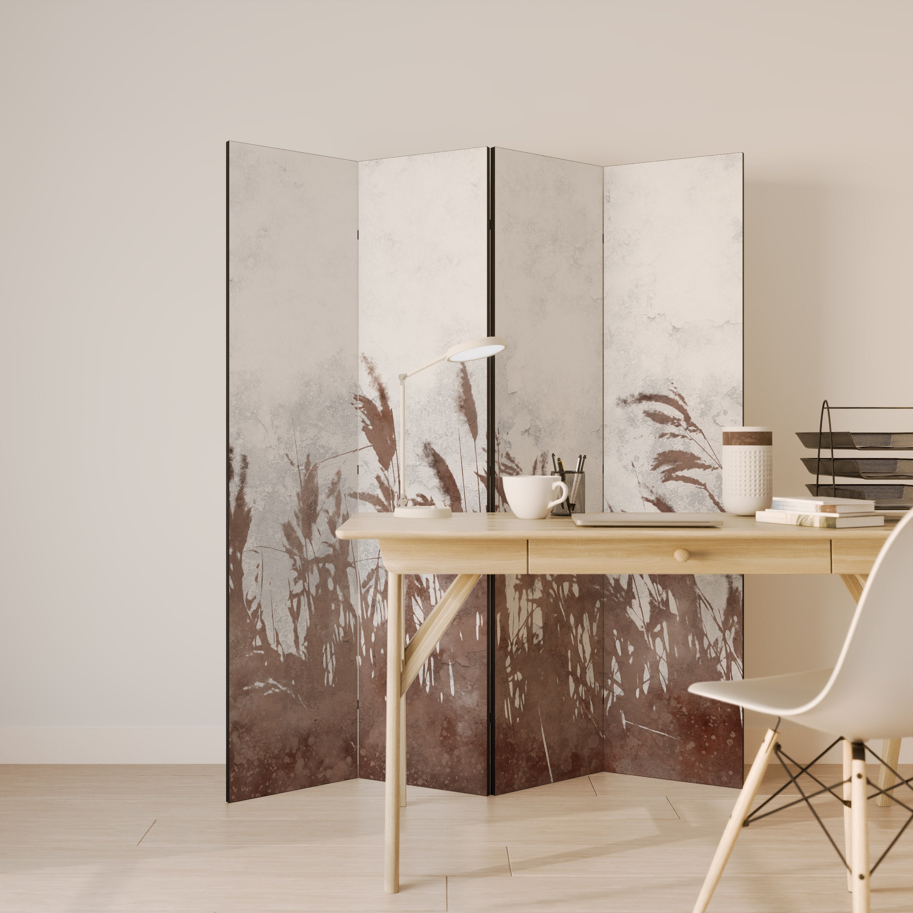 FLAWLESS CAPTURE Decorative 4-Panel Room Divider