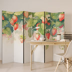 STRAWBERRY DREAMSCAPE Decorative 6-Panel Room Divider