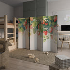 STRAWBERRY DREAMSCAPE Decorative 6-Panel Room Divider