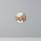 FLEETING DAYS Round Art Shelf In Oak Effect