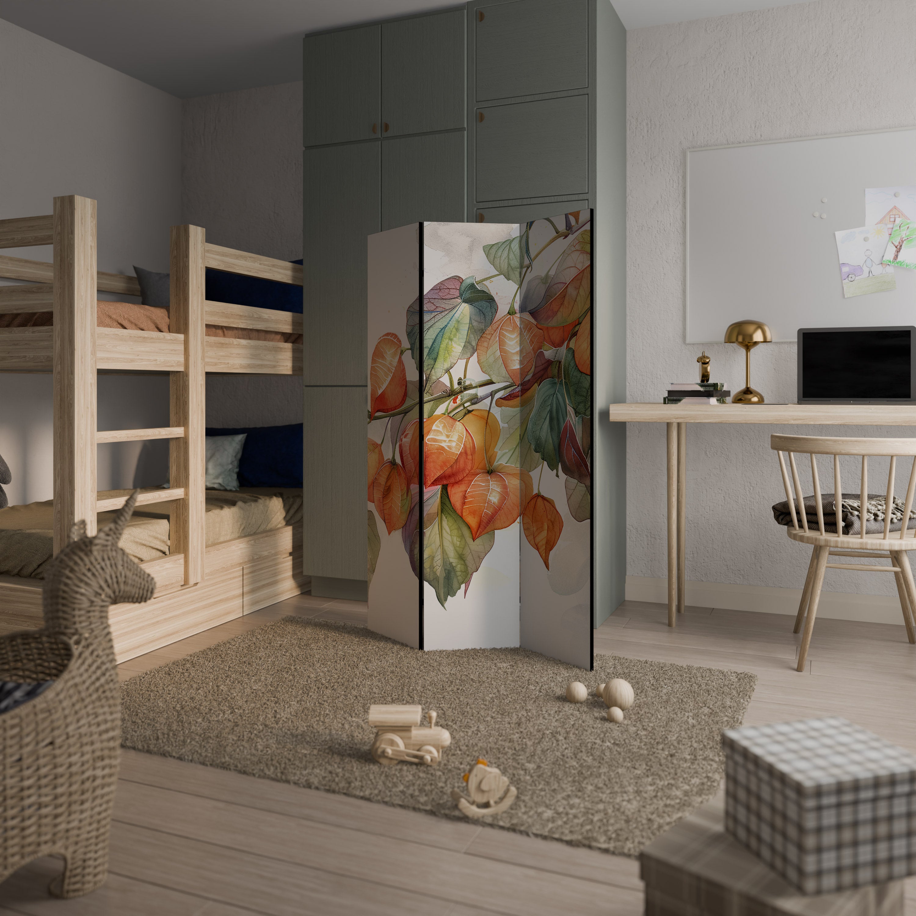 FLEETING DAYS Biombo de 3 Painéis