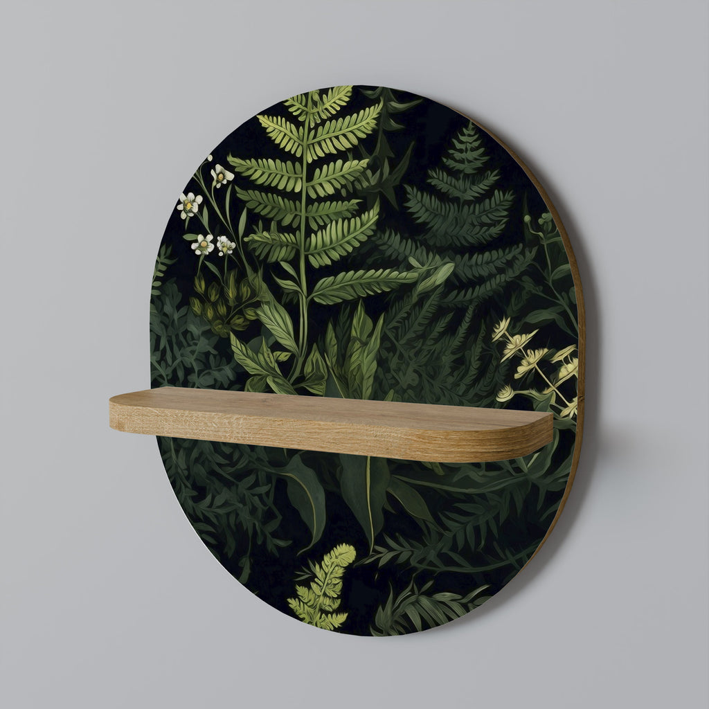 FOREST WONDERS Prateleira Oval Decorativa em Efeito Carvalho