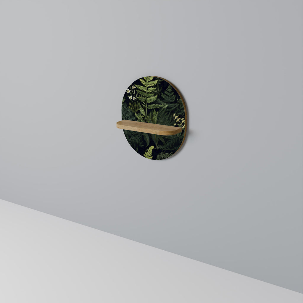 FOREST WONDERS Prateleira Oval Decorativa em Efeito Carvalho