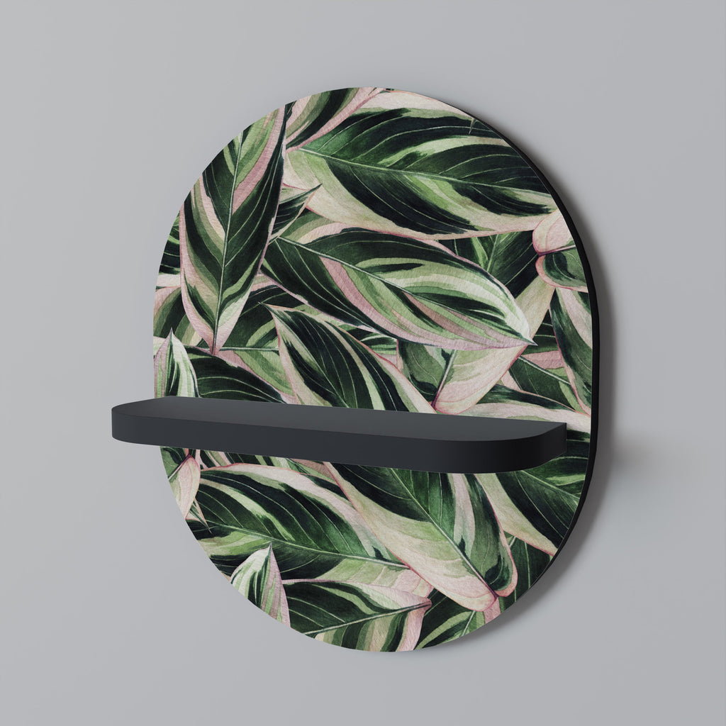 EERIE STROMANTHE Prateleira Oval Decorativa em Acabamento Preto