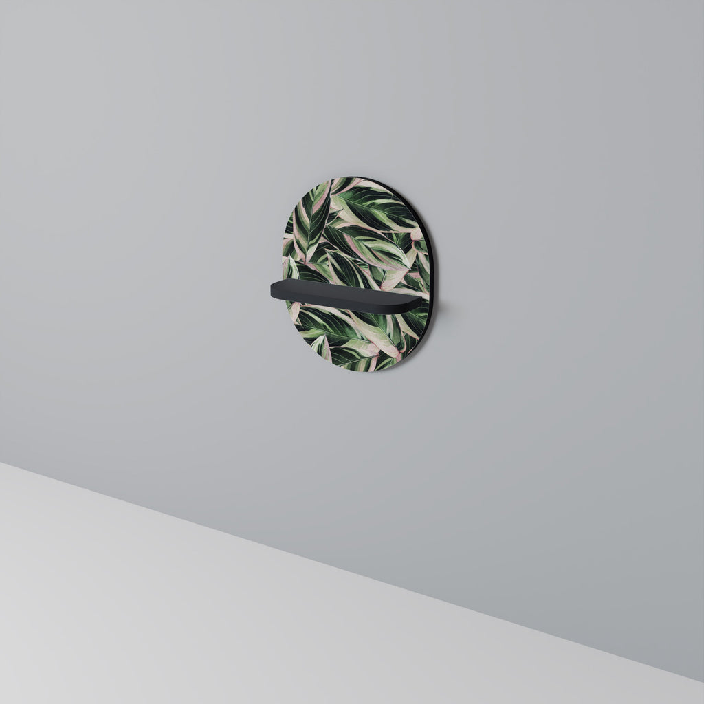 EERIE STROMANTHE Prateleira Oval Decorativa em Acabamento Preto