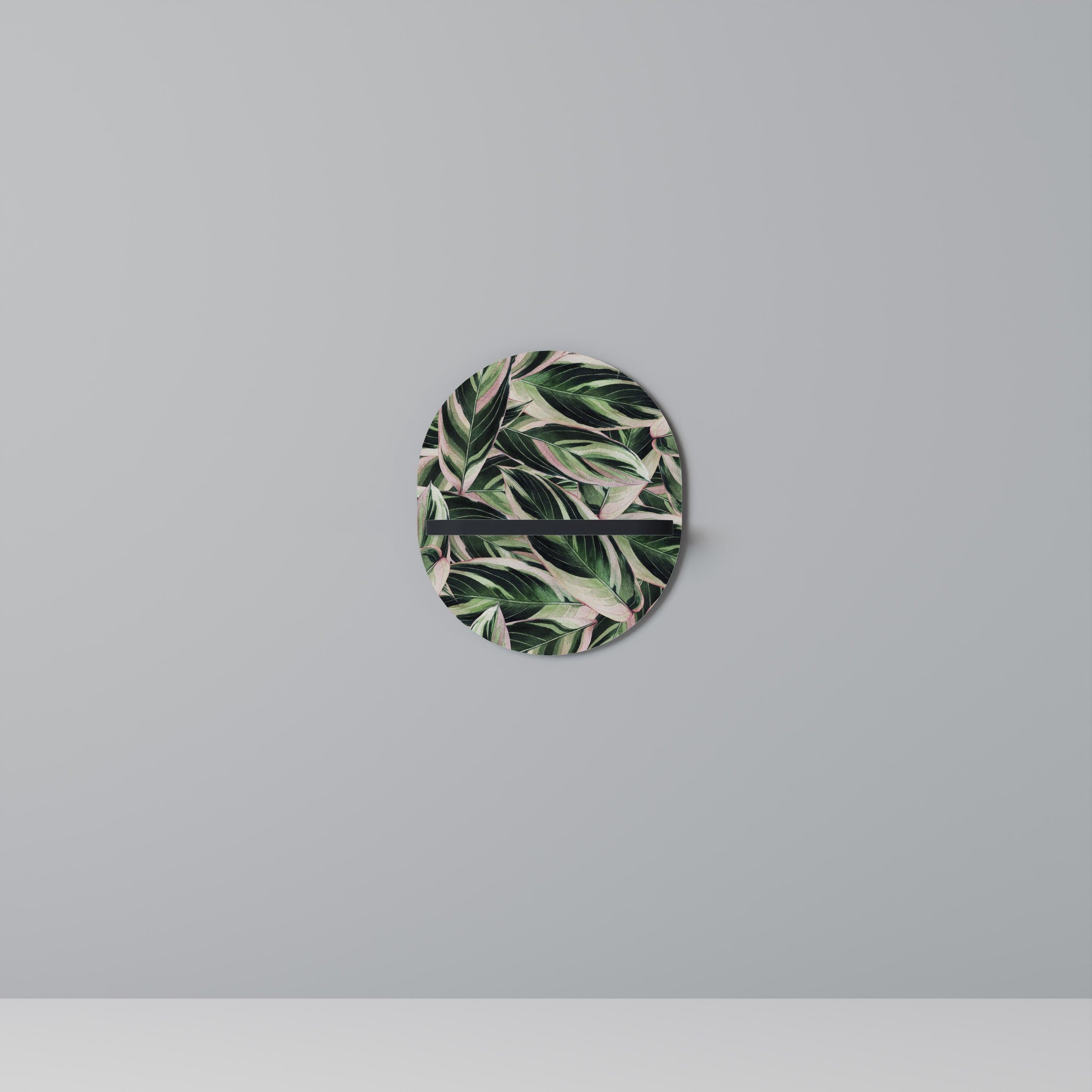 EERIE STROMANTHE Prateleira Oval Decorativa em Acabamento Preto