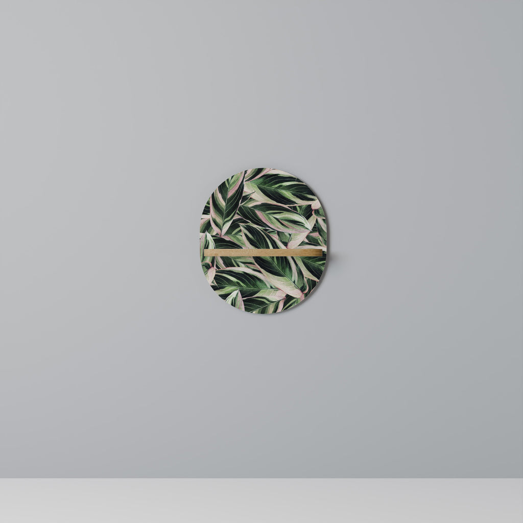 EERIE STROMANTHE Prateleira Oval Decorativa em Efeito Carvalho