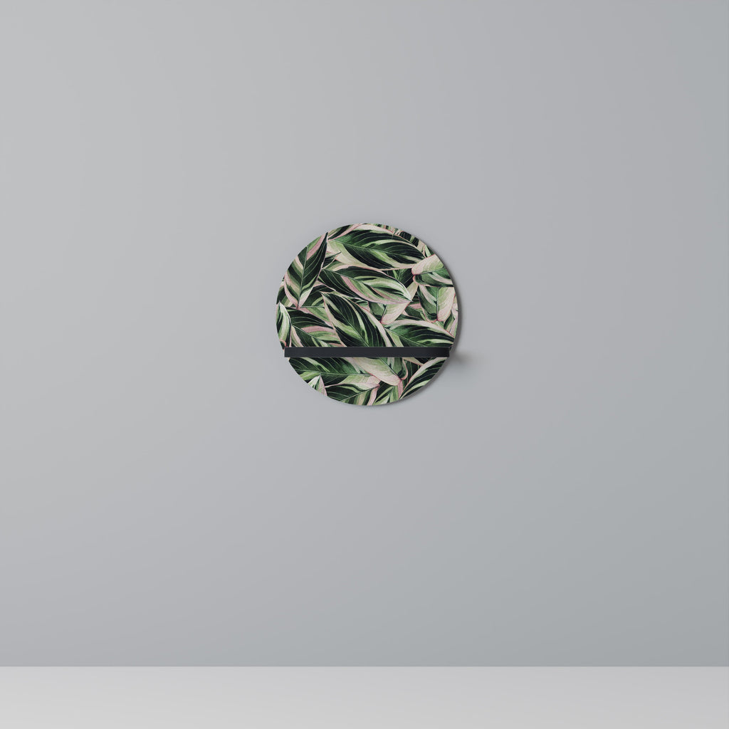 EERIE STROMANTHE Prateleira Redonda Decorativa em Acabamento Preto