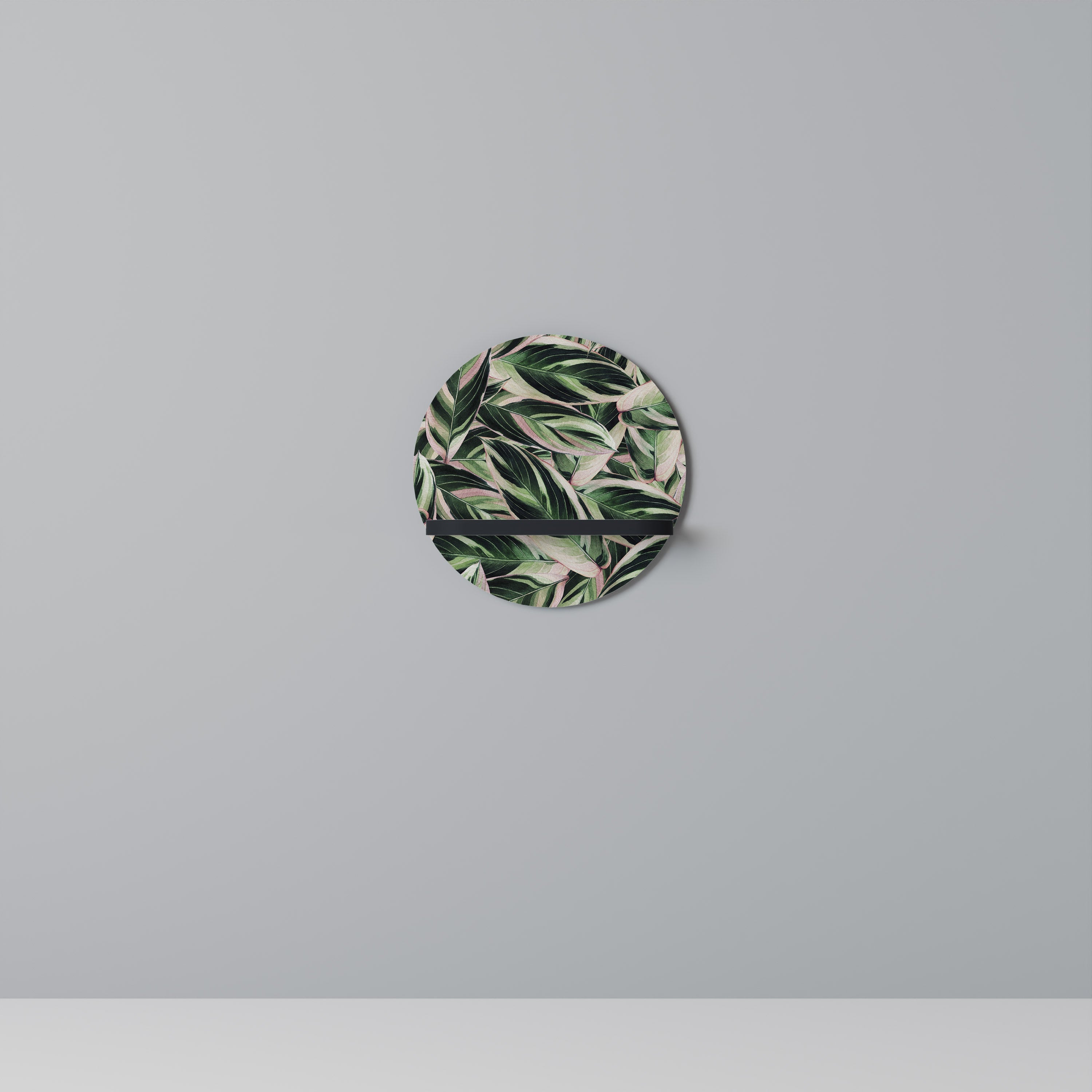 EERIE STROMANTHE Prateleira Redonda Decorativa em Acabamento Preto