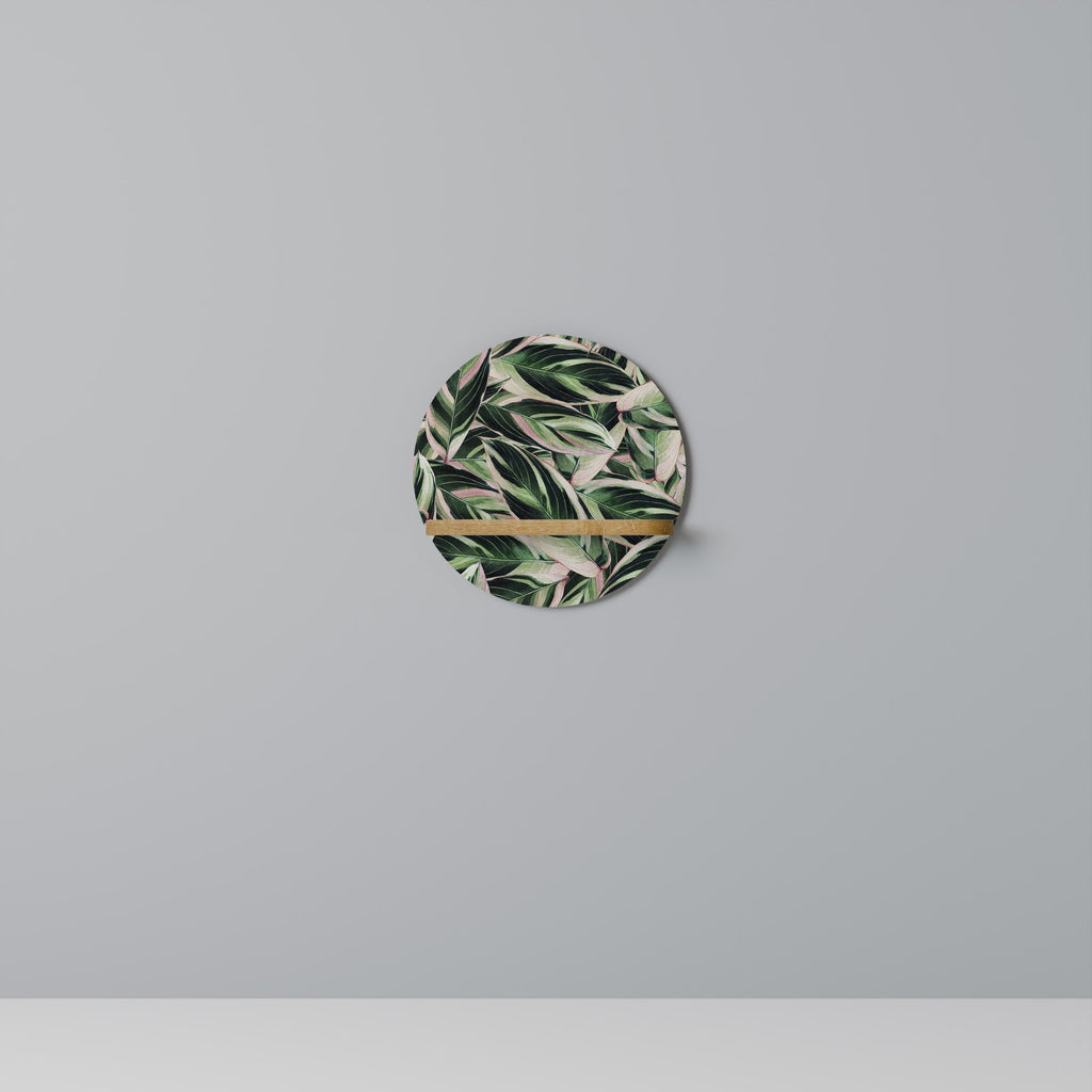 EERIE STROMANTHE Prateleira Redonda Decorativa em Efeito Carvalho