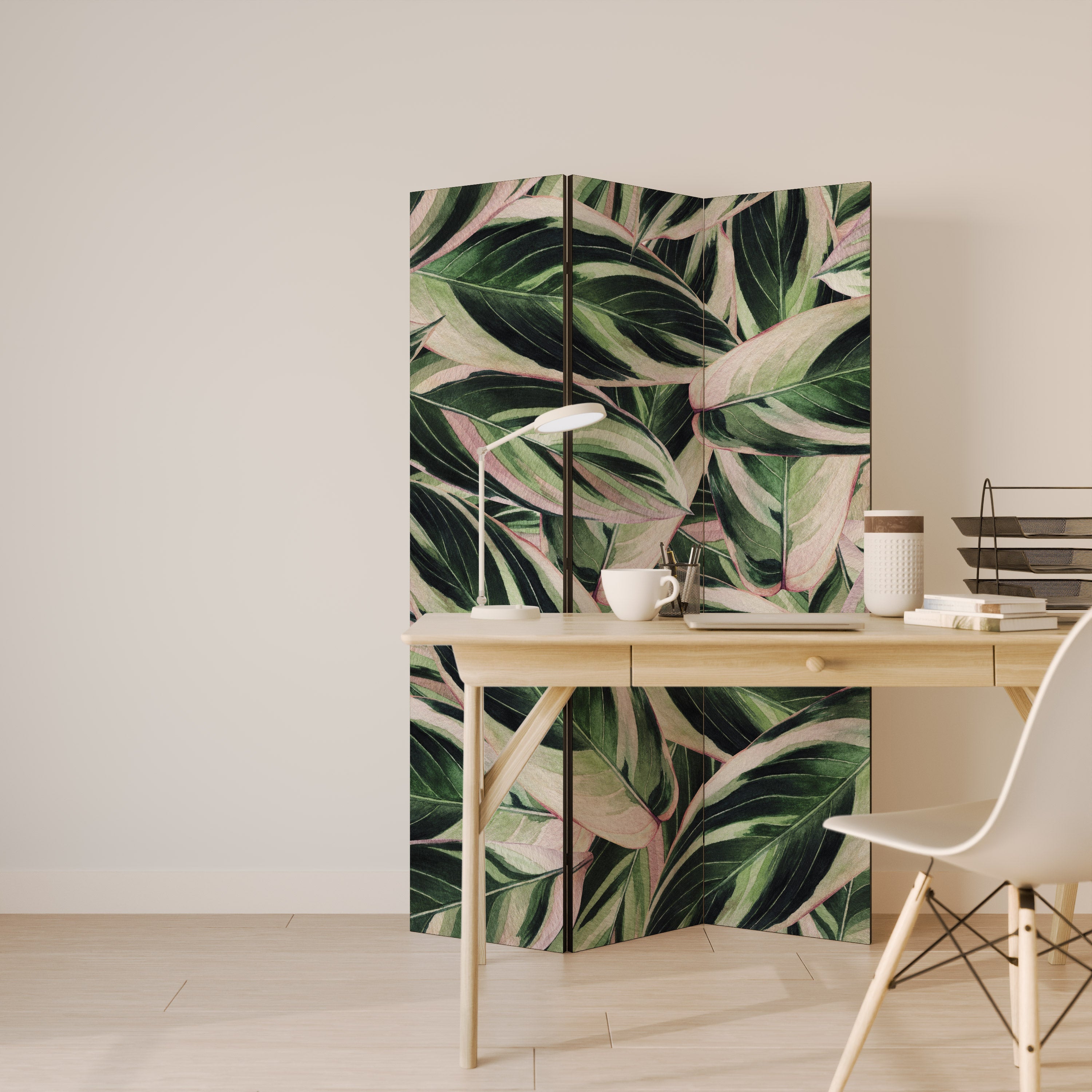 EERIE STROMANTHE Biombo Decorativo de 3 Painéis